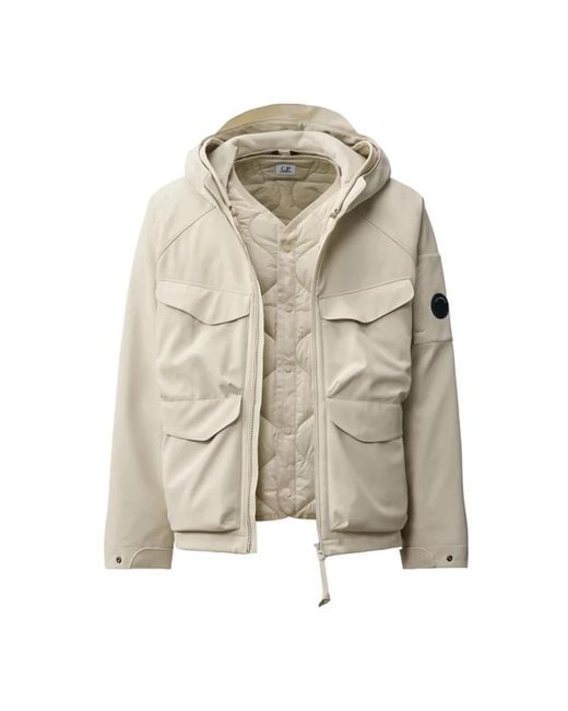 C P Company Natural Winter Jackets for men