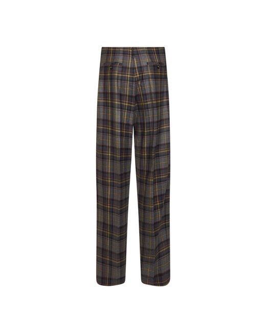 Etro Gray Wide Trousers