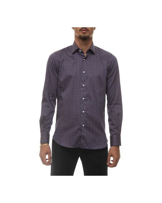 Carrel Purple Casual Shirts for men
