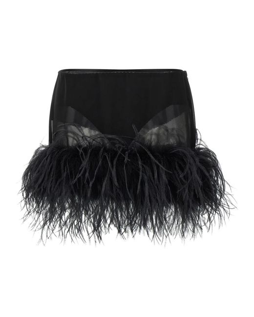 The Attico Black Short Skirts