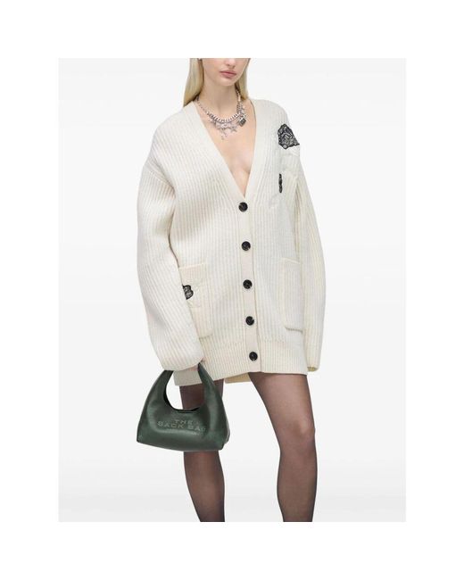 Marc Jacobs Green Genarbtes Leder Blaue Tasche