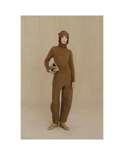 Cortana Brown Tapered Trousers