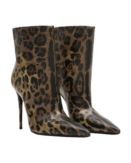 Dolce & Gabbana Brown Heeled Boots