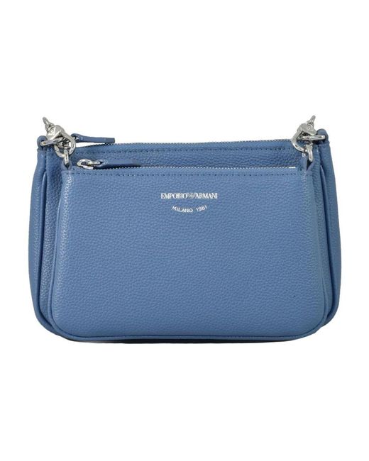 Emporio Armani Blue Stilvolle pu-tasche