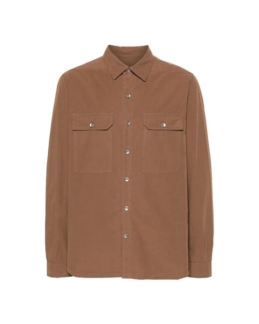 Rick Owens Brown Casual Shirts for men