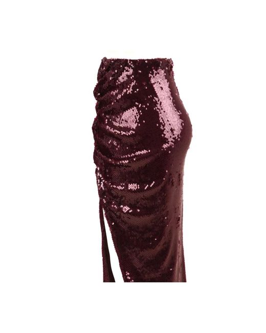 Akep Rokken ,Rood ,Polyester Pareo Lange Rok in het Purple