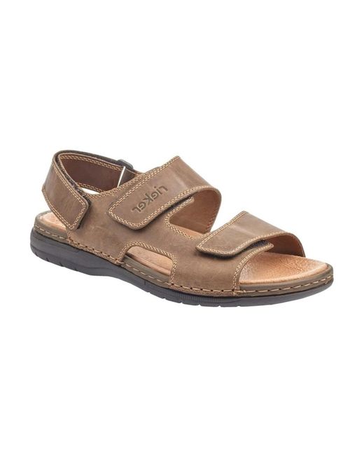 Rieker Brown Flat Sandals for men