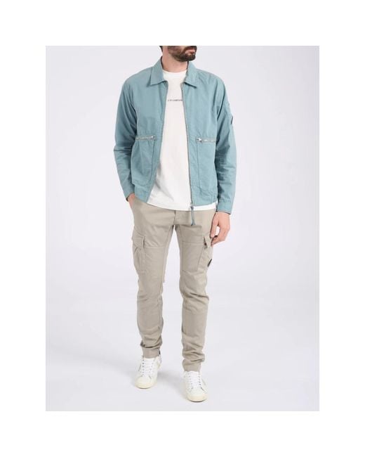 C P Company Blue Light Jackets for men