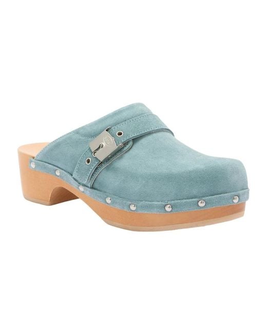 Scholl Blue Clogs