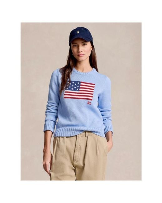 Polo Ralph Lauren Blue Round-Neck Knitwear
