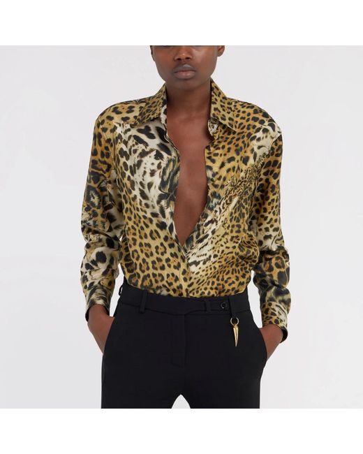 Roberto Cavalli Green Shirts