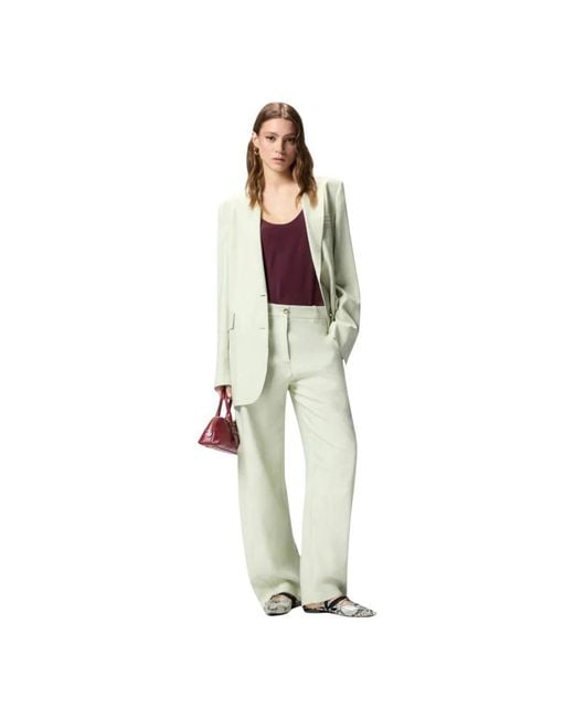 Pinko White Wide Trousers