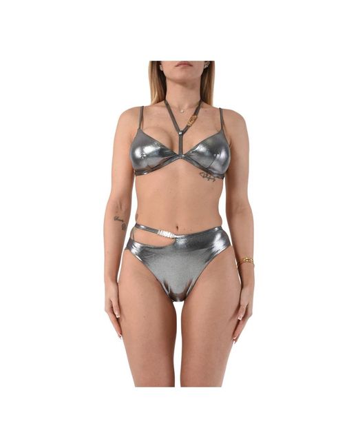 Moschino Gray Bikinis