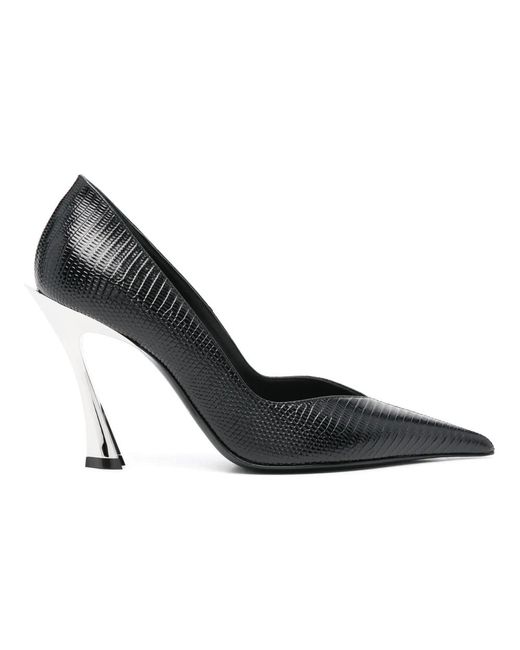 Mugler Blue Schwarze Pumps