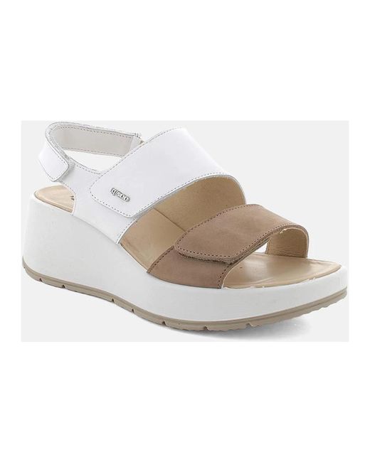 Igi&co Schoenen ,Wit ,Leer Witte Stijlvol Schoeisel in het White