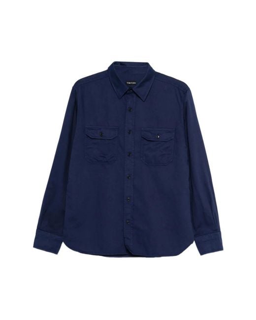 Tom Ford Blue Casual Shirts for men