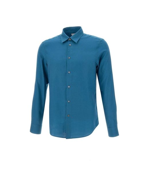 PS by Paul Smith Blue Casual Shirts for men