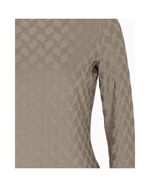 Emporio Armani Gray Long Sleeve T-Shirts