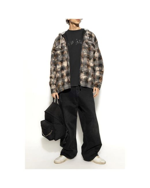 Light Jackets di Palm Angels in Gray da Uomo