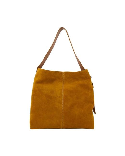McQueen Brown T-Bar Sling Shopper Bag