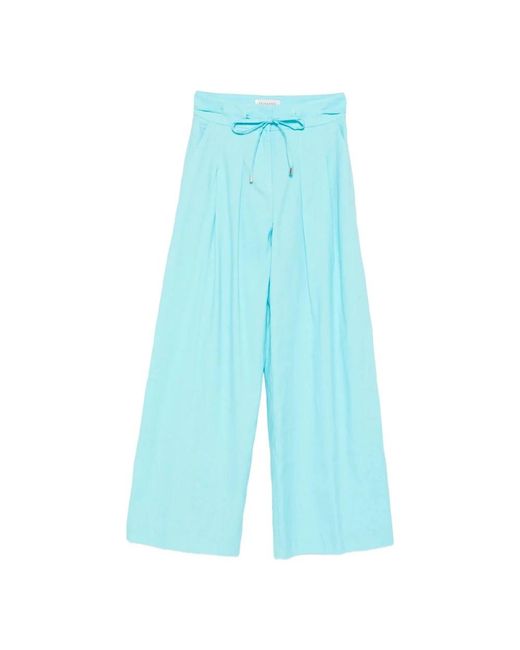 Ermanno Scervino Blue Wide Trousers