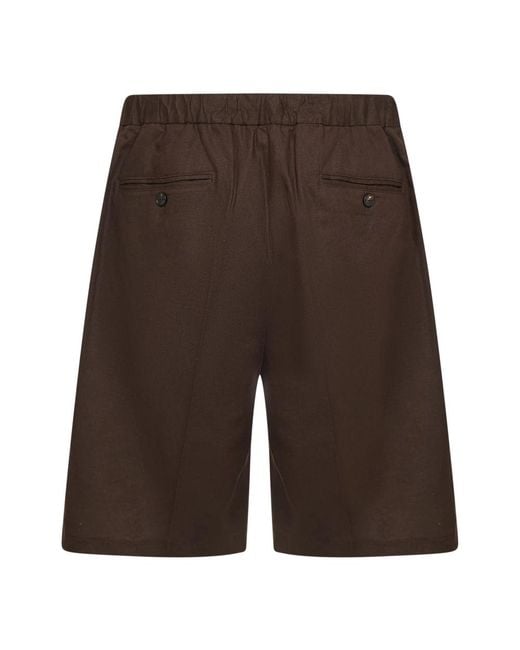 Hevò Brown Casual Shorts for men