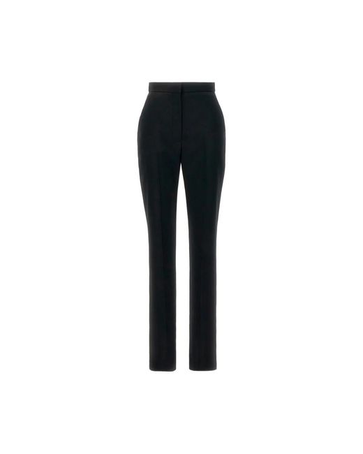 McQueen Black Straight Trousers
