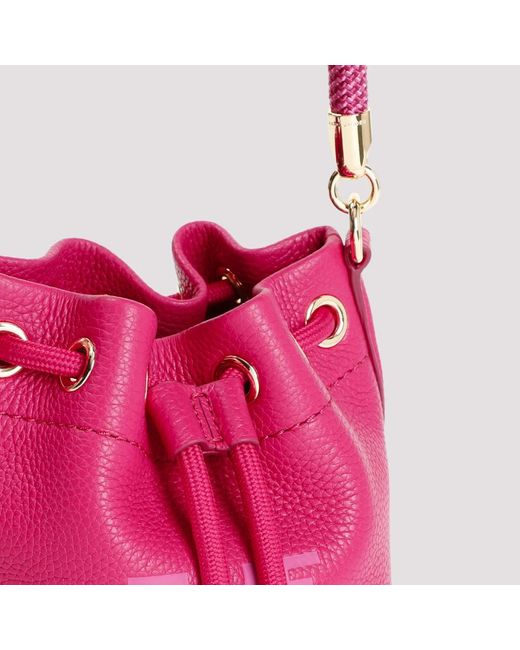 Marc Jacobs Pink Mini bucket bag in lippenstift