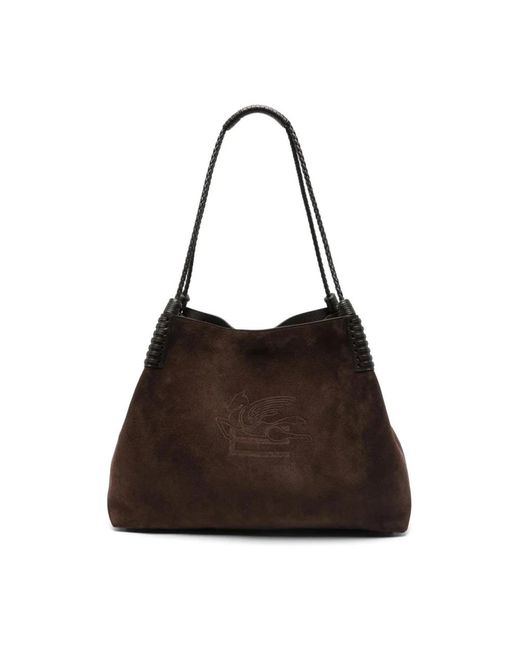 Etro Brown Shopping Bags