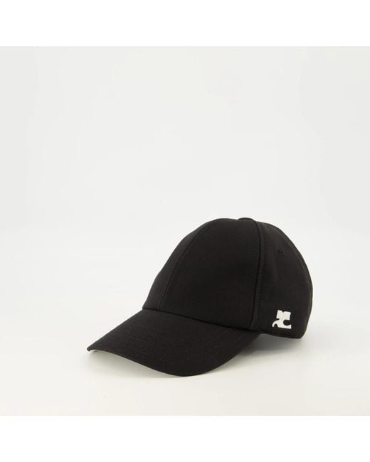 Courreges Black Ac Cap