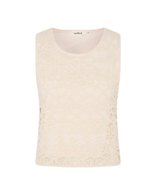 Soaked In Luxury Natural Sleeveless Tops