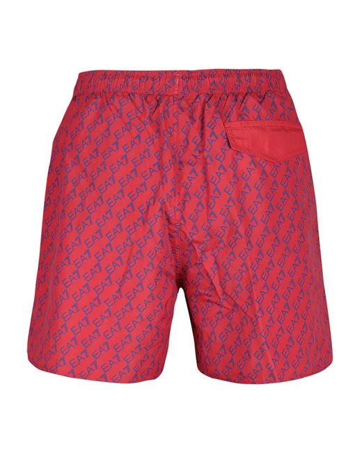 EA7 Red Beachwear for men