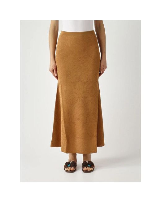 Twinset Brown Maxi Skirts