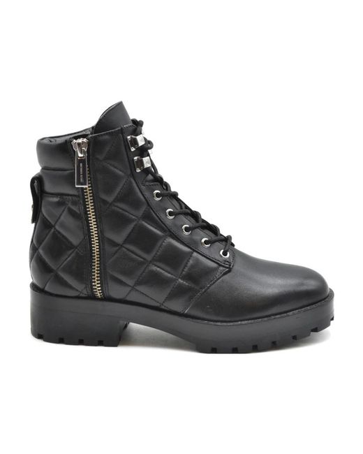 Michael Kors Black Lace-Up Boots
