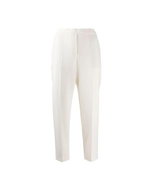 Theory White Cropped Trousers
