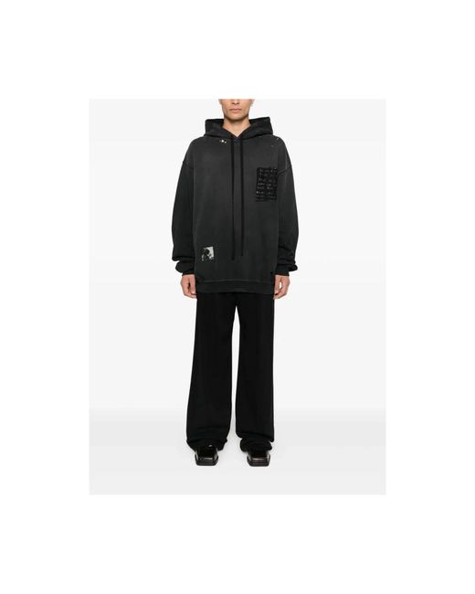 Ann Demeulemeester Stylischer Sweatshirt B0013214 Fa639 098 in Black für Herren