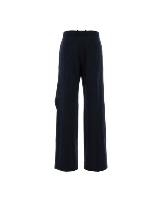 Jil Sander Wool Pant in het Blue