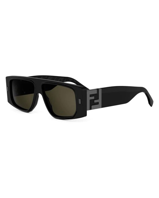 Fendi Ff Squared Zonnebril in het Black