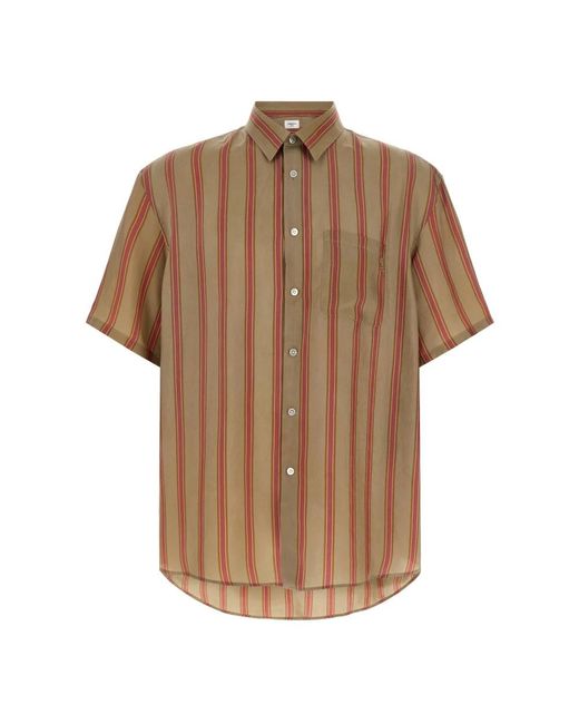 Saint Laurent Brown Short Sleeve Shirts for men