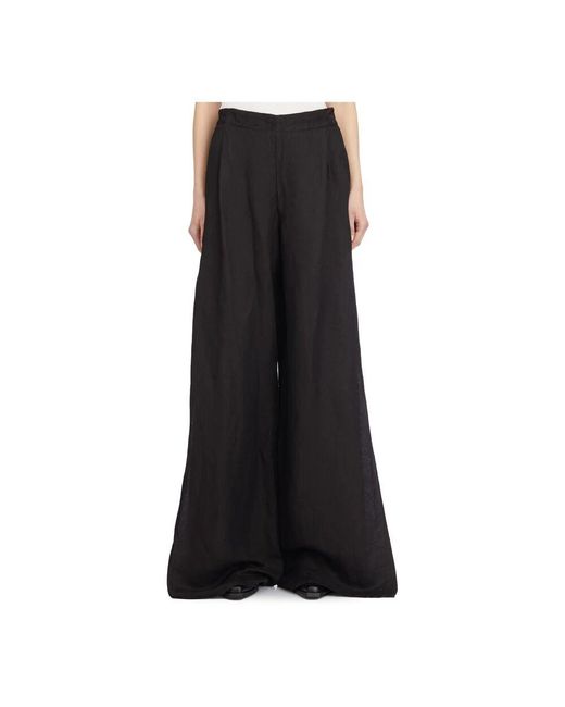 Wide Trousers Andrea Ya'aqov en coloris Black