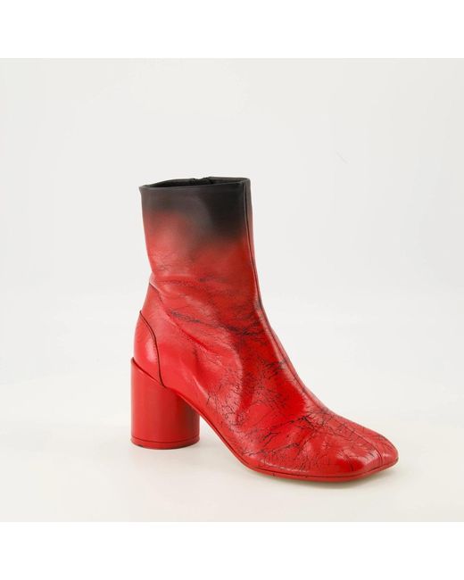 MM6 by Maison Margiela Red Heeled Boots