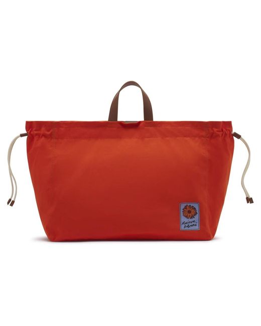 Maison Kitsuné Red Shopping Bags