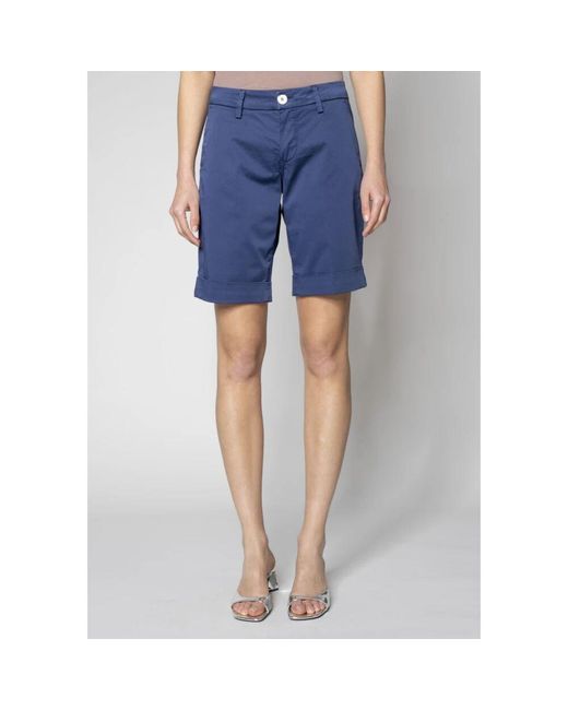 Re-hash Blue Casual Shorts