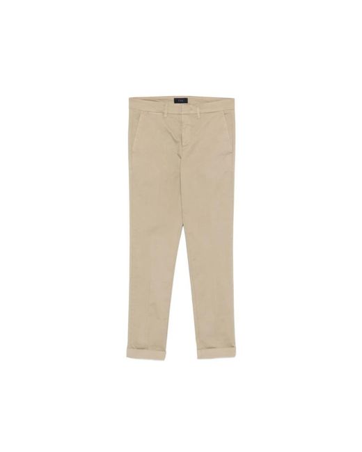 Fay Natural Slim-Fit Trousers for men