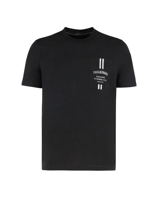 Paul & Shark T-Shirts in het Black voor heren