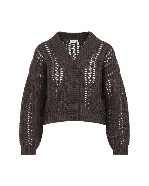 Cardigans di Brunello Cucinelli in Black