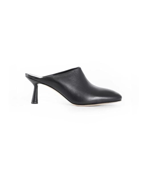 Aeyde Black Heeled Mules
