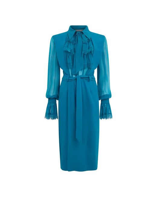 Alberta Ferretti Blue Midi Dresses