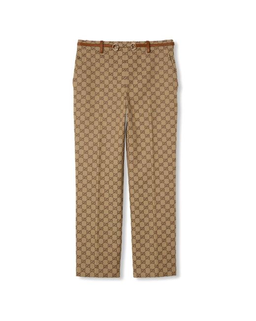 Gucci Straight Trousers in het Natural