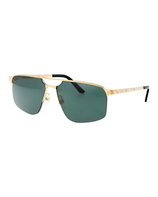 Cartier Stylische sonnenbrille ct0385s in Green für Herren